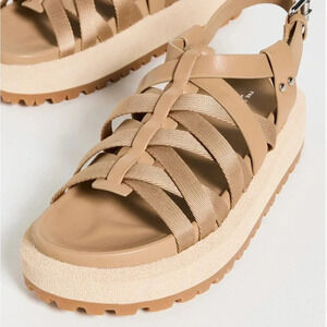 NIB Rag & Bone Park PlatformFisherman  Sandals Color Biscotti Size 10 / 40